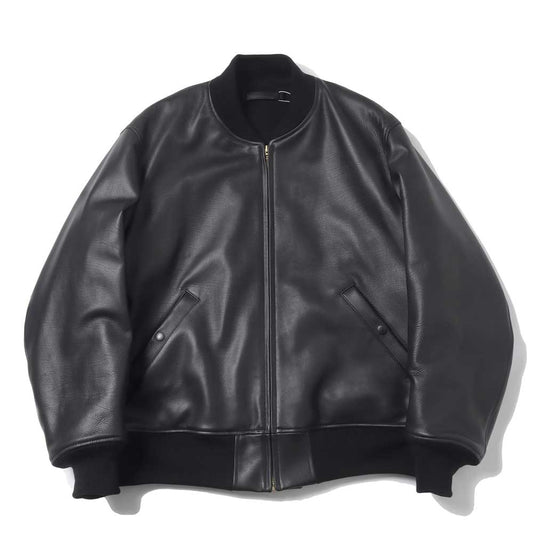 Calfskin zip jacket