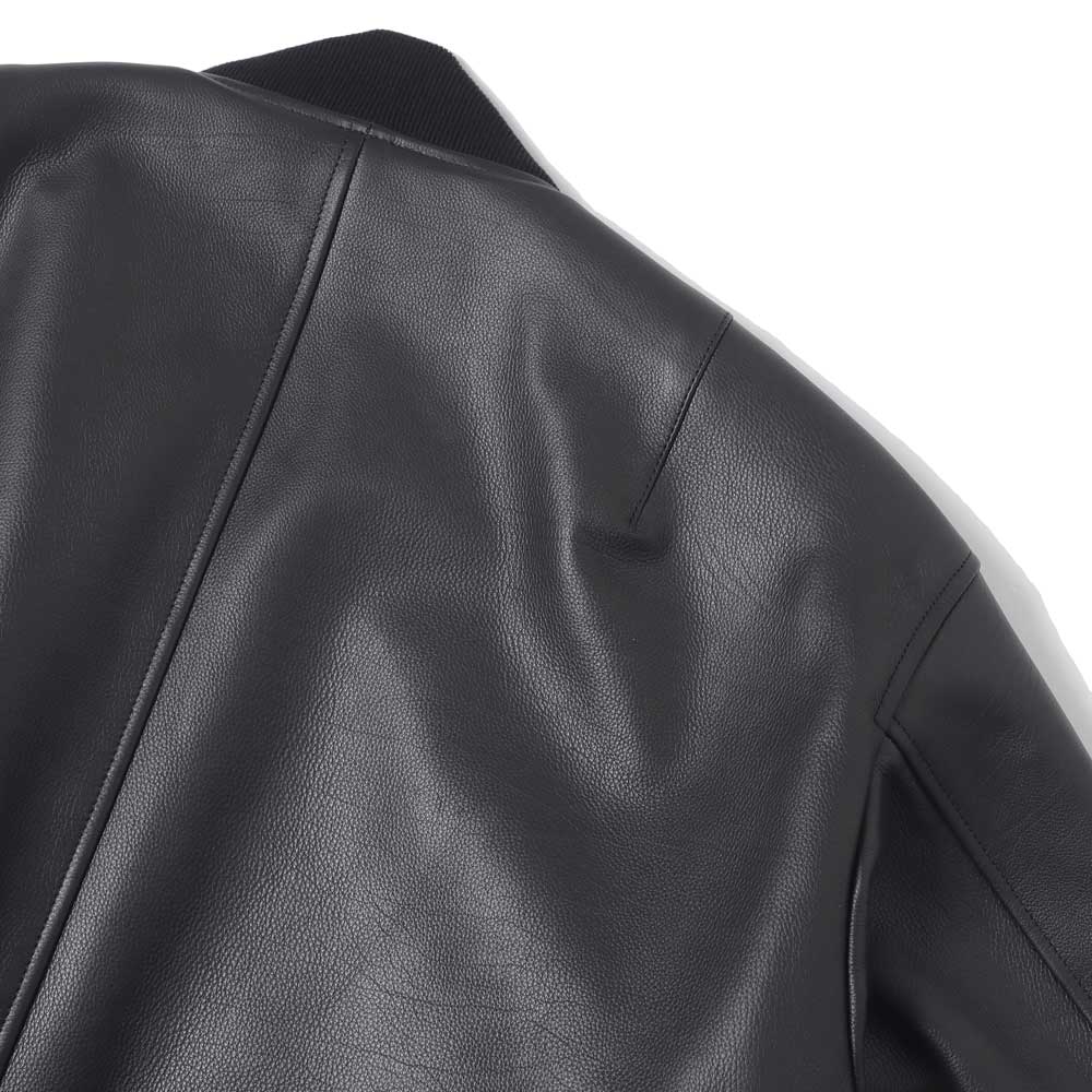 Calfskin zip jacket