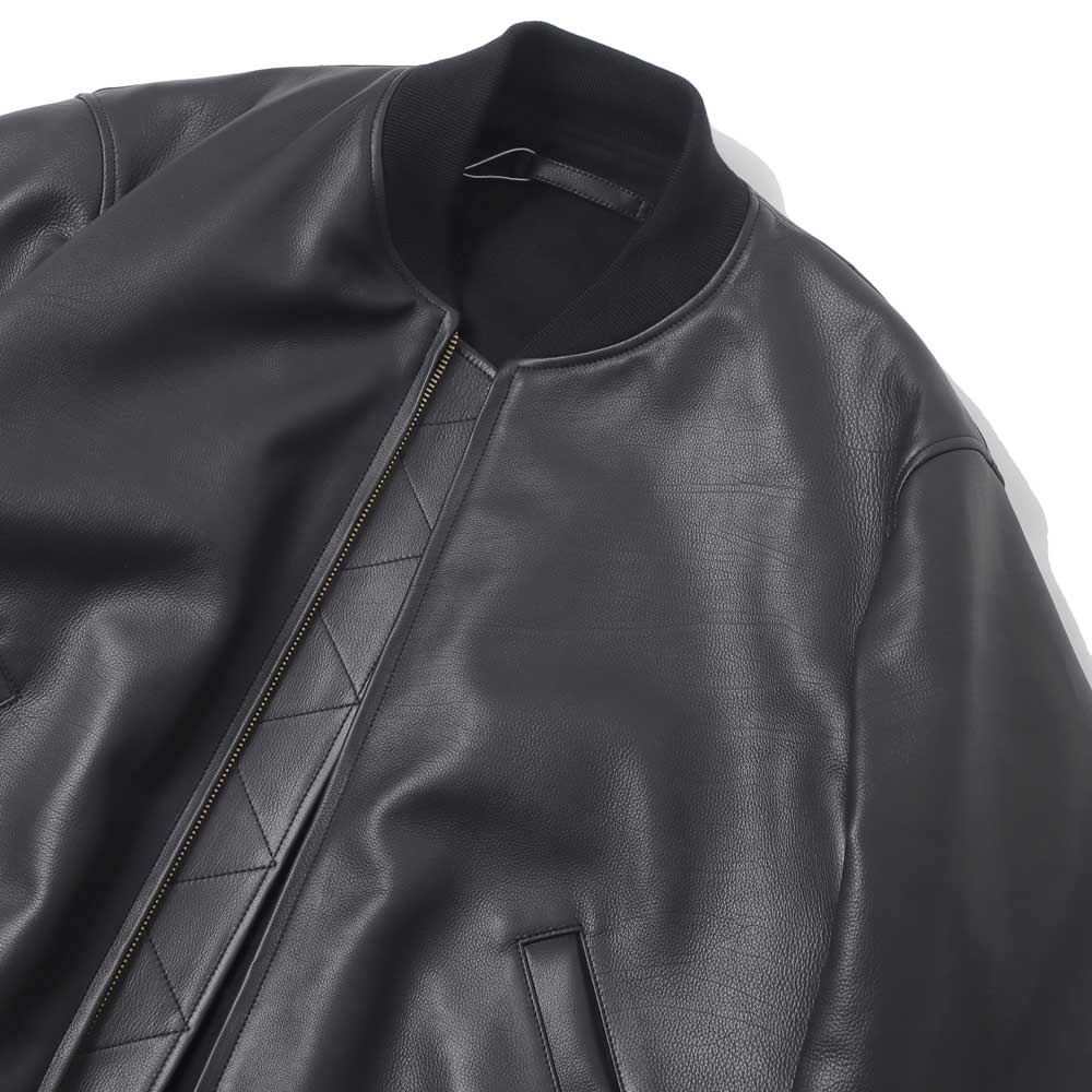 Calfskin zip jacket