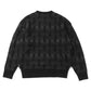 3D Jacquard Middle Gauge Crewneck Sweater