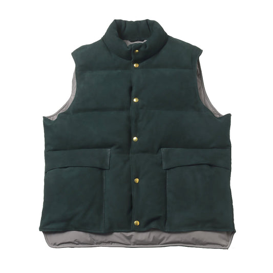 Suede Down Vest