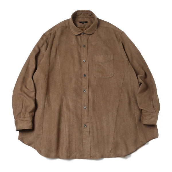 Flared Shirt - Polyester Lt.Weight Fake Suede