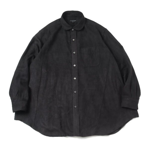 Flared Shirt - Polyester Lt.Weight Fake Suede