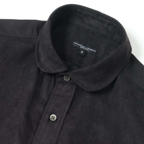 Flared Shirt - Polyester Lt.Weight Fake Suede