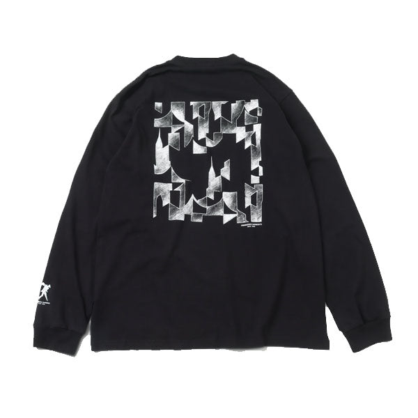 Printed Cross Crew Neck L/S T-shirt - NYC