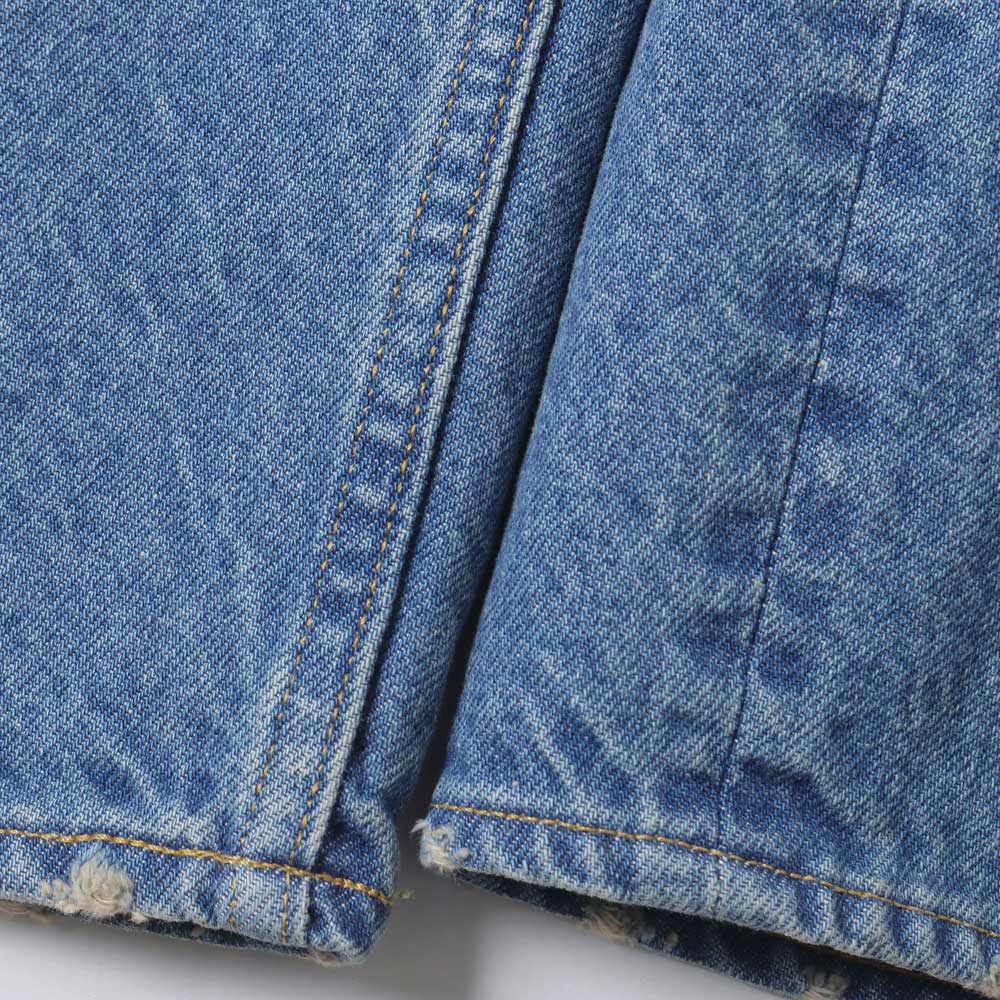 WASHED DENIM PANTS