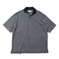 ONE BUTTON POLO S/S TEE SUPER120s WOOL SINGLE JERSEY WASHABLE