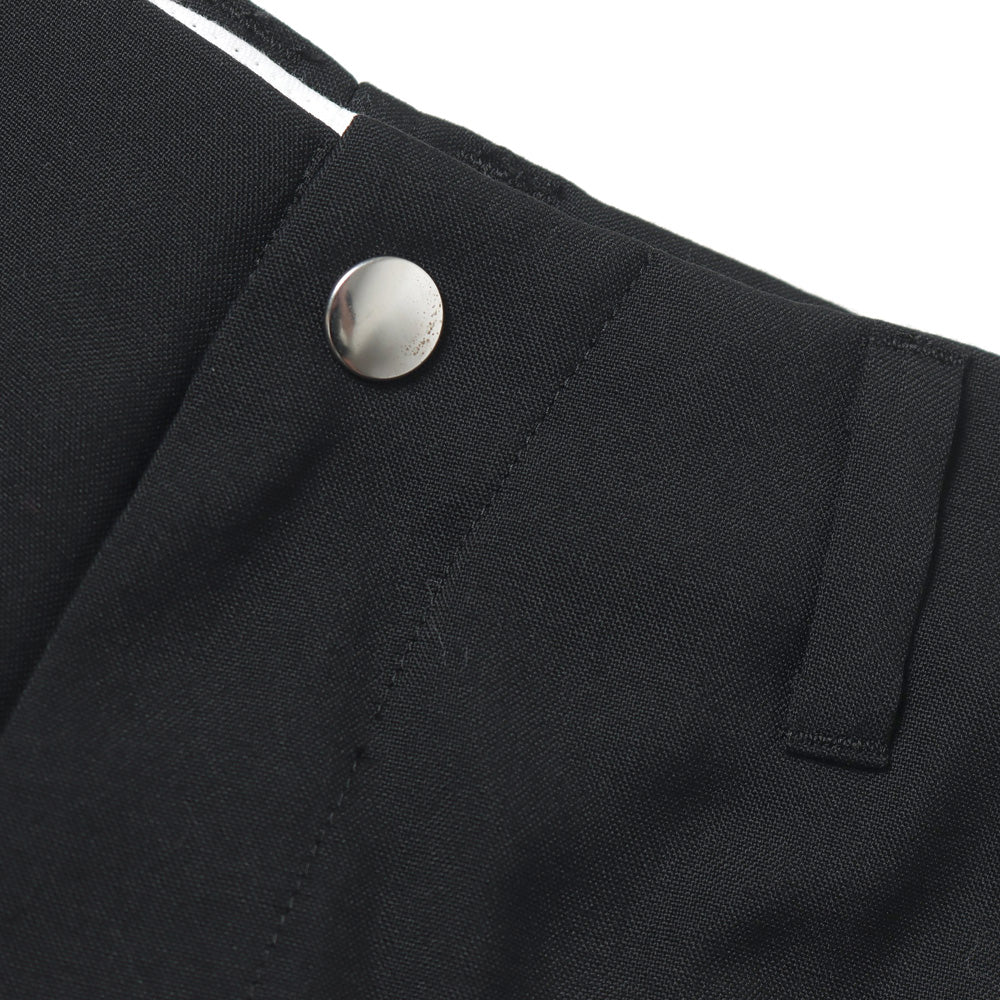 Water-repellent Wool Wide Cargo Trousers