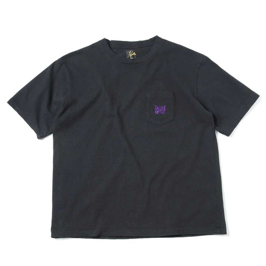 S/S Papillon Emb. Pocket Tee - Cotton Jersey