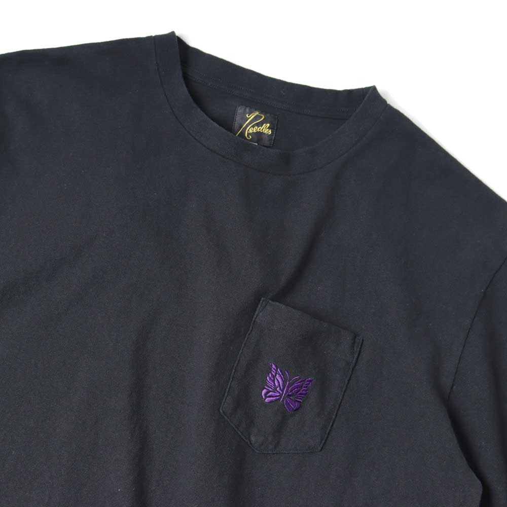 S/S Papillon Emb. Pocket Tee - Cotton Jersey