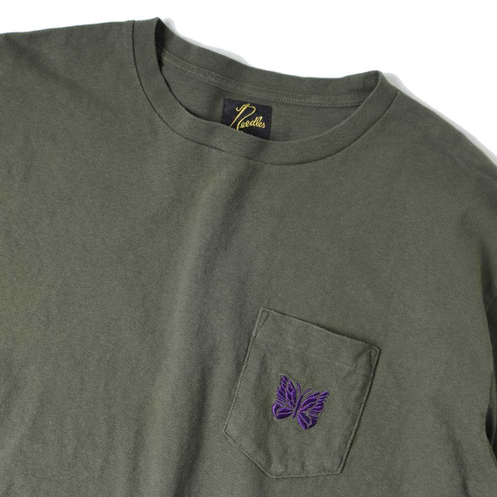 S/S Papillon Emb. Pocket Tee - Cotton Jersey