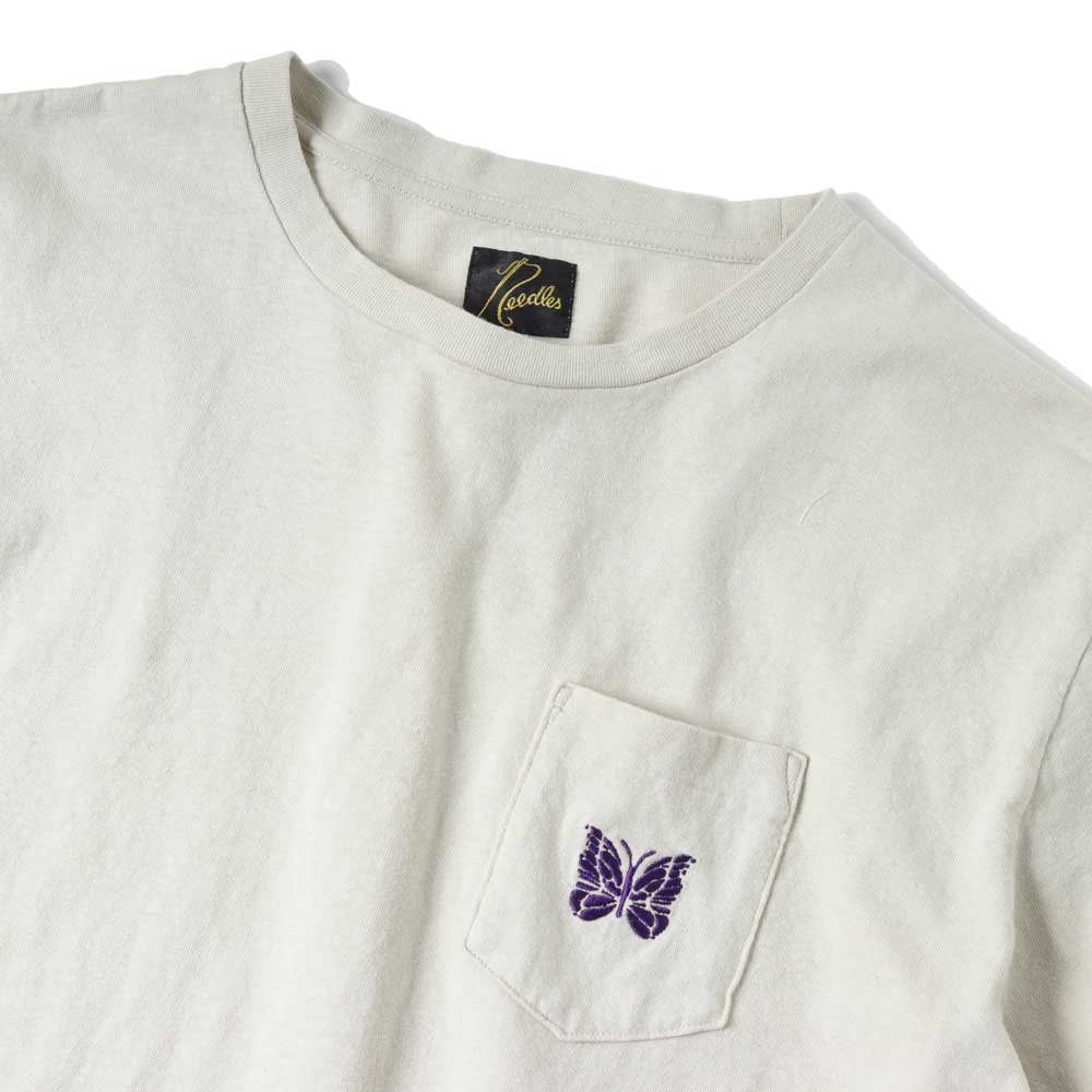 S/S Papillon Emb. Pocket Tee - Cotton Jersey