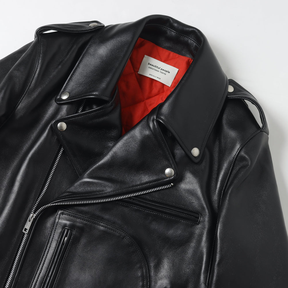 vintage leather BIG Dpocket ridersjacket