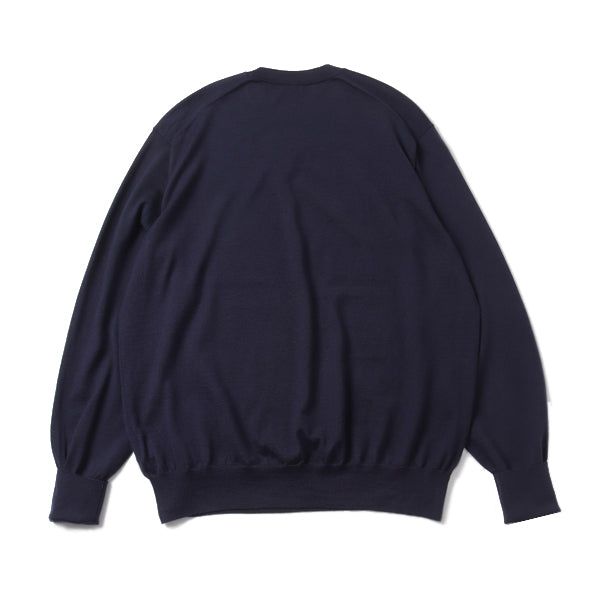 A.PRESSE (ア プレッセ) Cashmere High Gauge Crew Neck Sweater 23AAP