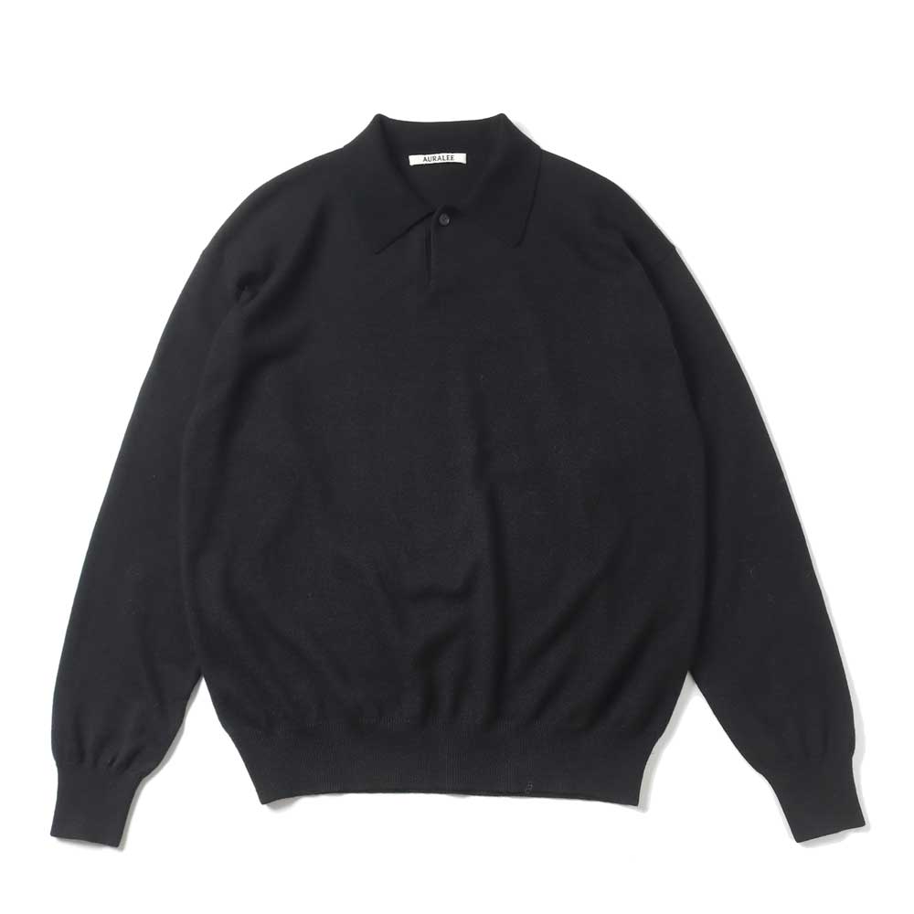 CASHMERE SILK WOOL KNIT POLO