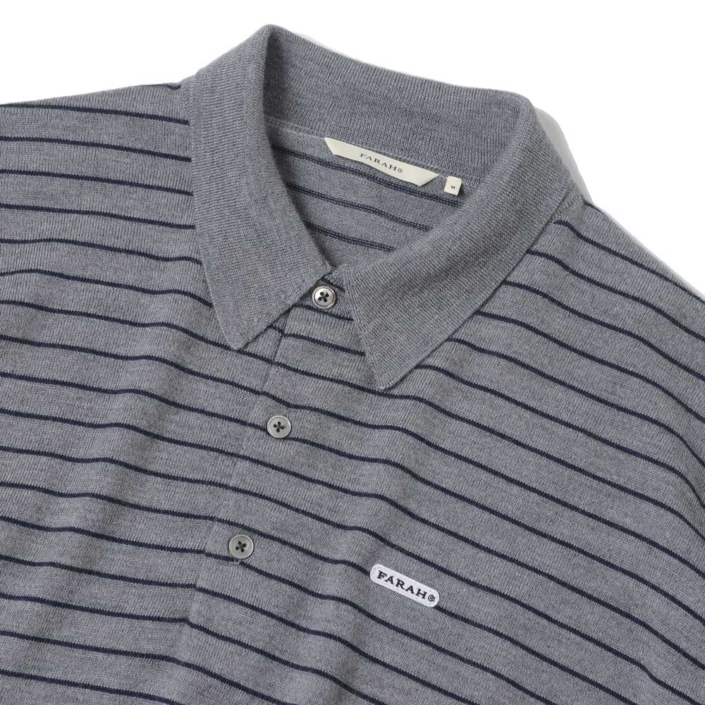 High Gauge Striped Polo Shirt