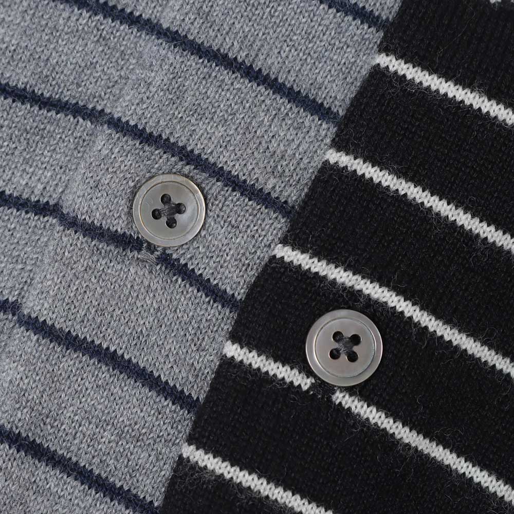 High Gauge Striped Polo Shirt