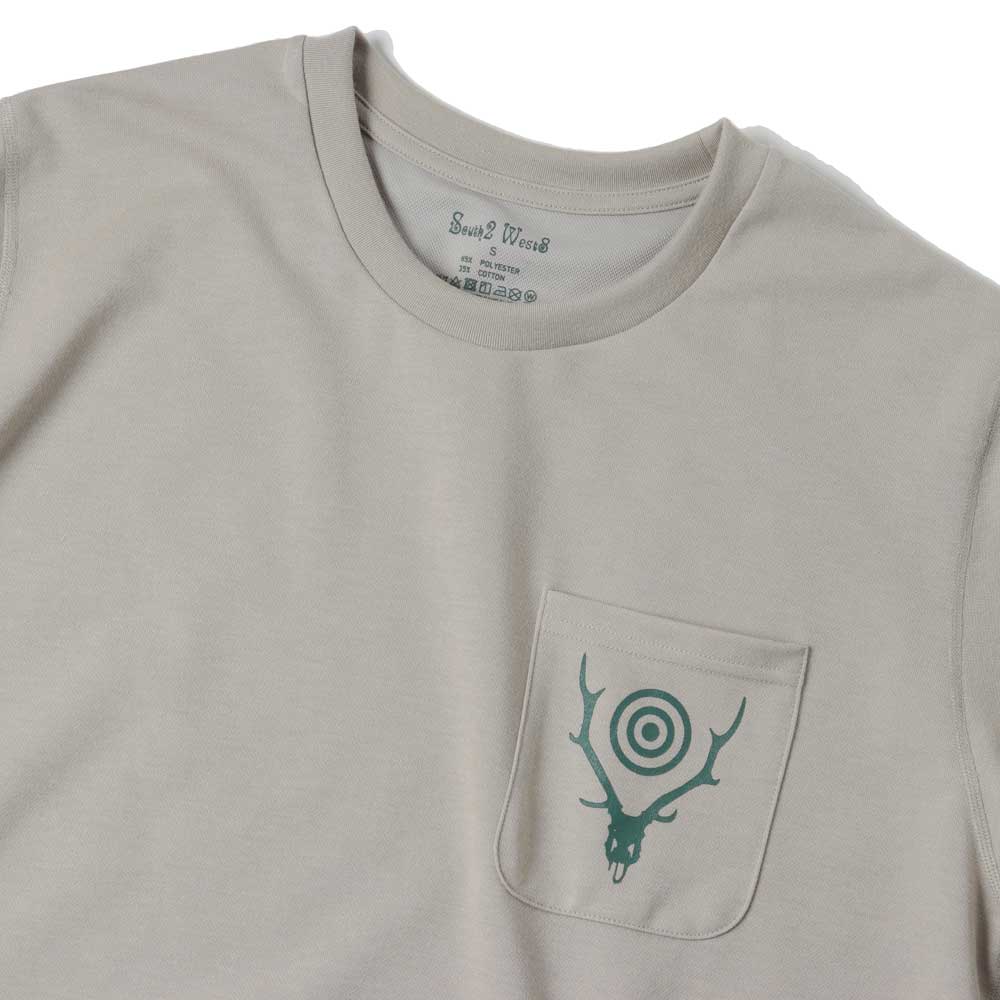 S/S Round Pocket Tee - Circle Horn