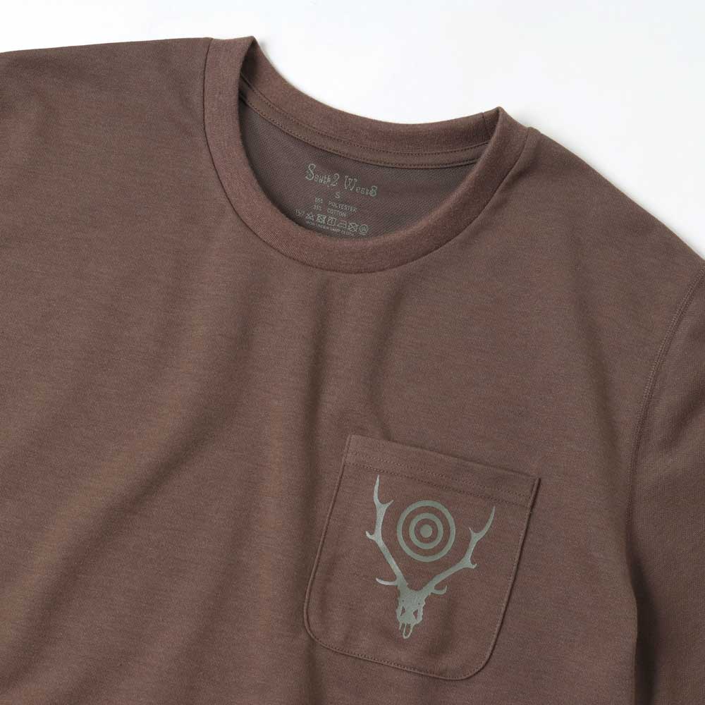 S/S Round Pocket Tee - Circle Horn