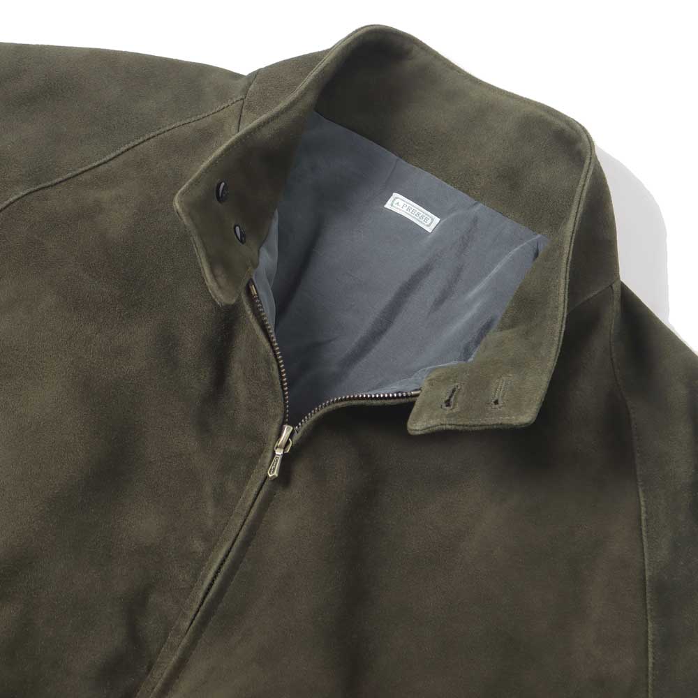 Suede leather Harrington Jacket