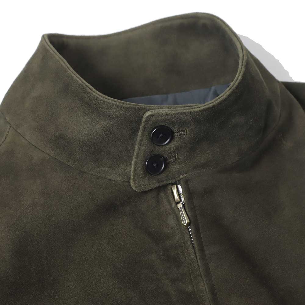 Suede leather Harrington Jacket