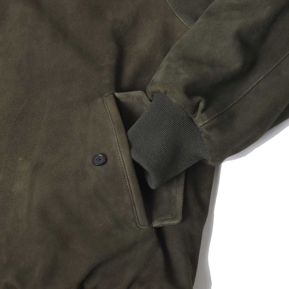 Suede leather Harrington Jacket