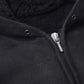 Mouton ZIP leather Hoodie