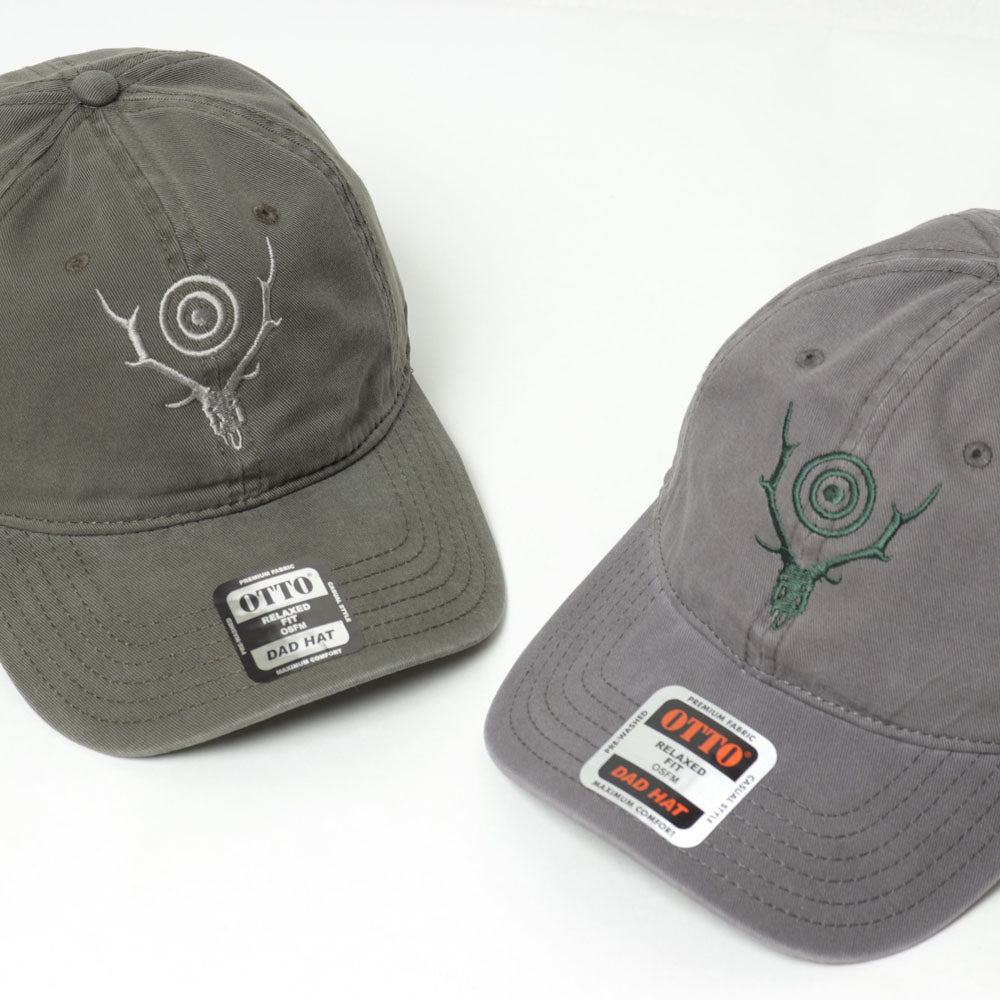 Strap Back Cap - Skull & Target Emb.