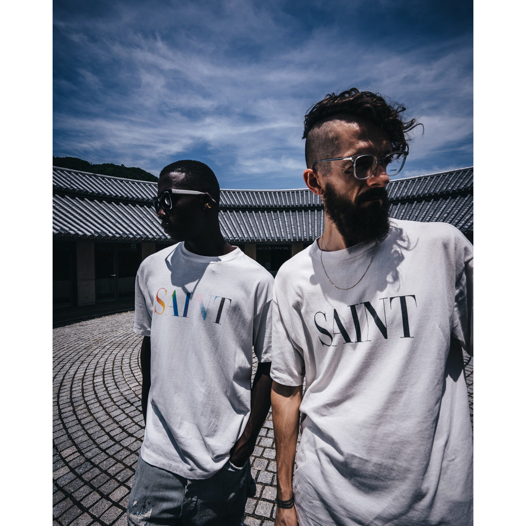 Saint Mxxxxxx (セントマイケル) SS TEE RAINBOW SAINT SM-YS1-0000-007  (SM-YS1-0000-007) | SAINT Mxxxxxx / カットソー (MEN) | SAINT Mxxxxxx正規取扱店DIVERSE