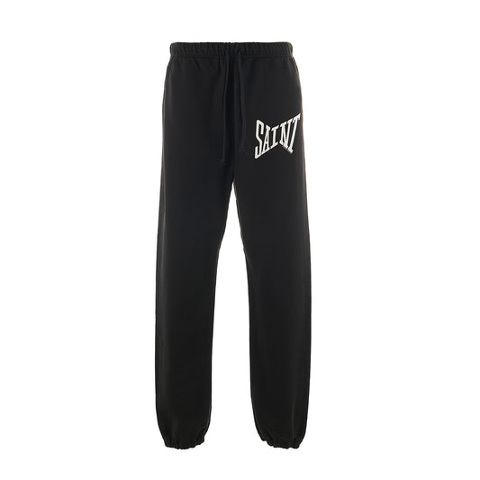 SWEAT PANTS RIBON SAINT BLACK