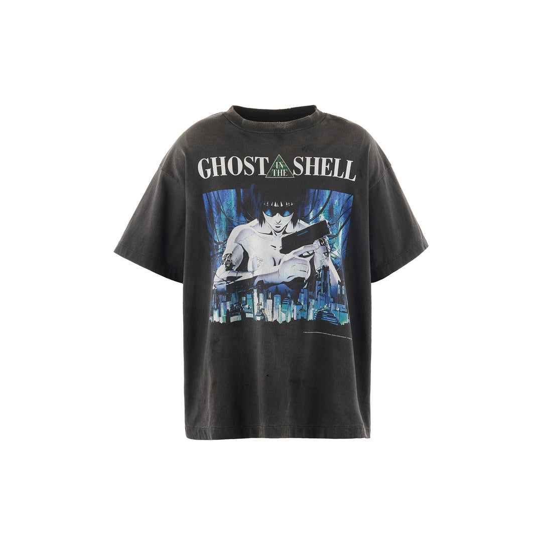 SAINT Mxxxxxx X Ghost in the Shell GS_SS TEE GITS BLACK