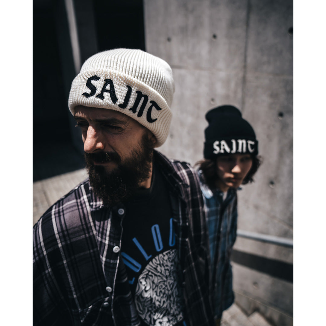 KNIT CAP SAINT BLACK