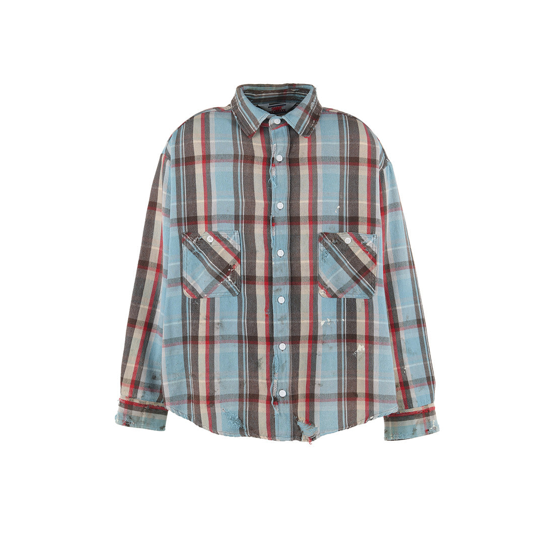 FLANNEL SHIRT CHECK BLUE