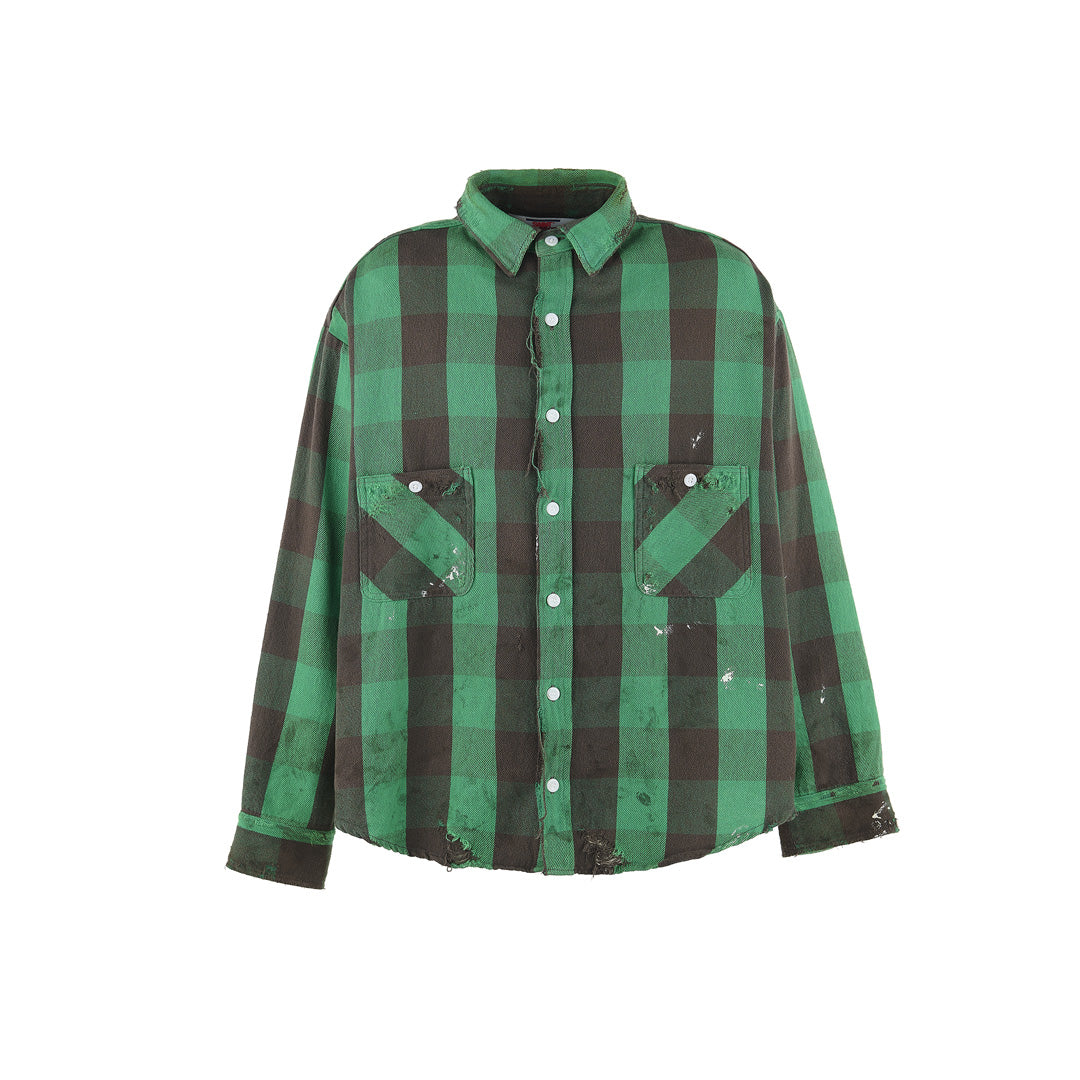 FLANNEL SHIRT CHECK GREEN