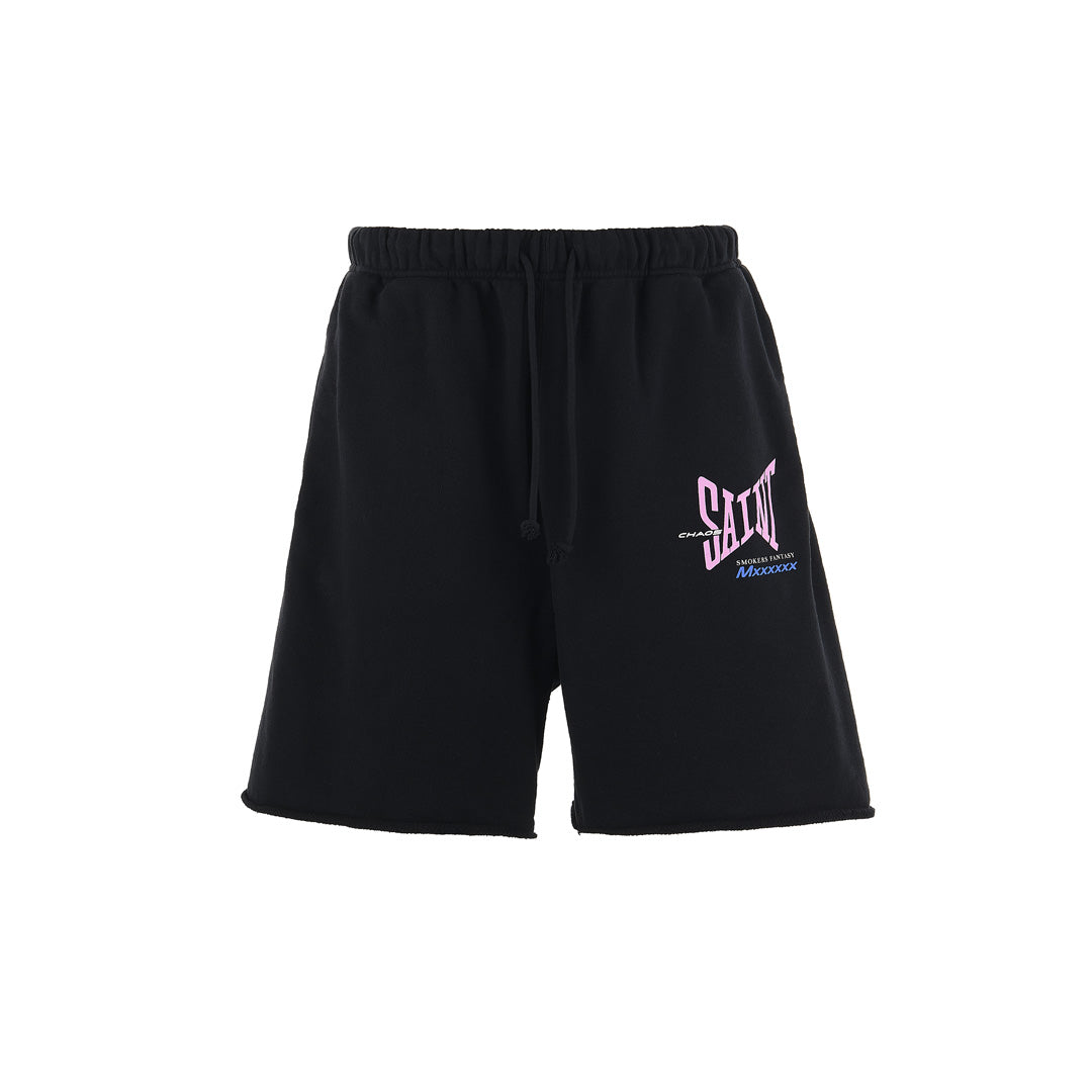 SWEAT SHORTS RIBON SAINT BLACK