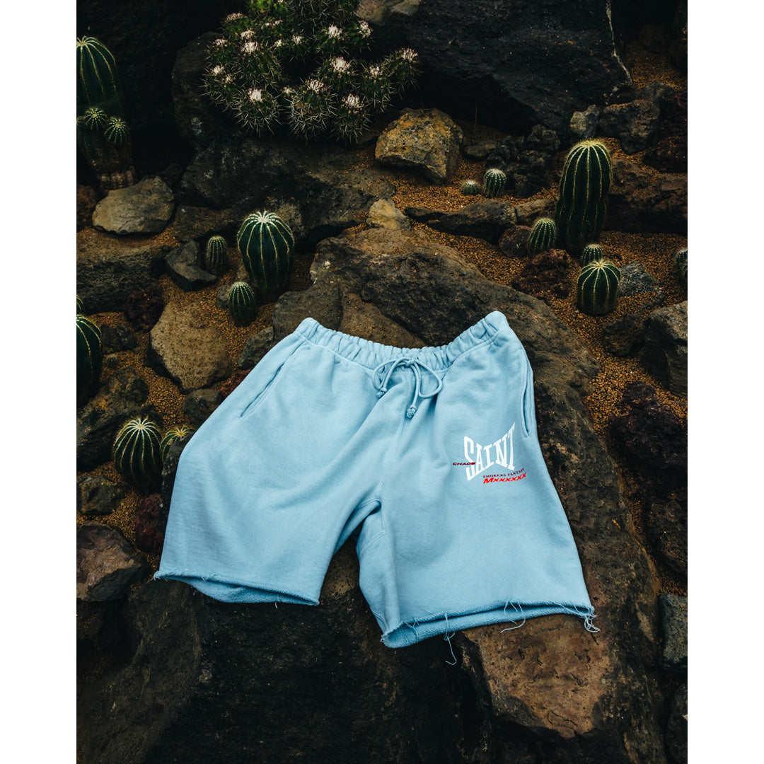 SWEAT SHORTS RIBON SAINT BLUE