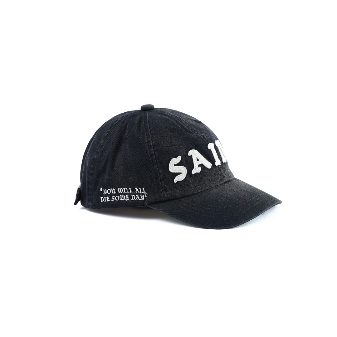 6 PANEL CAP SAINT BLACK