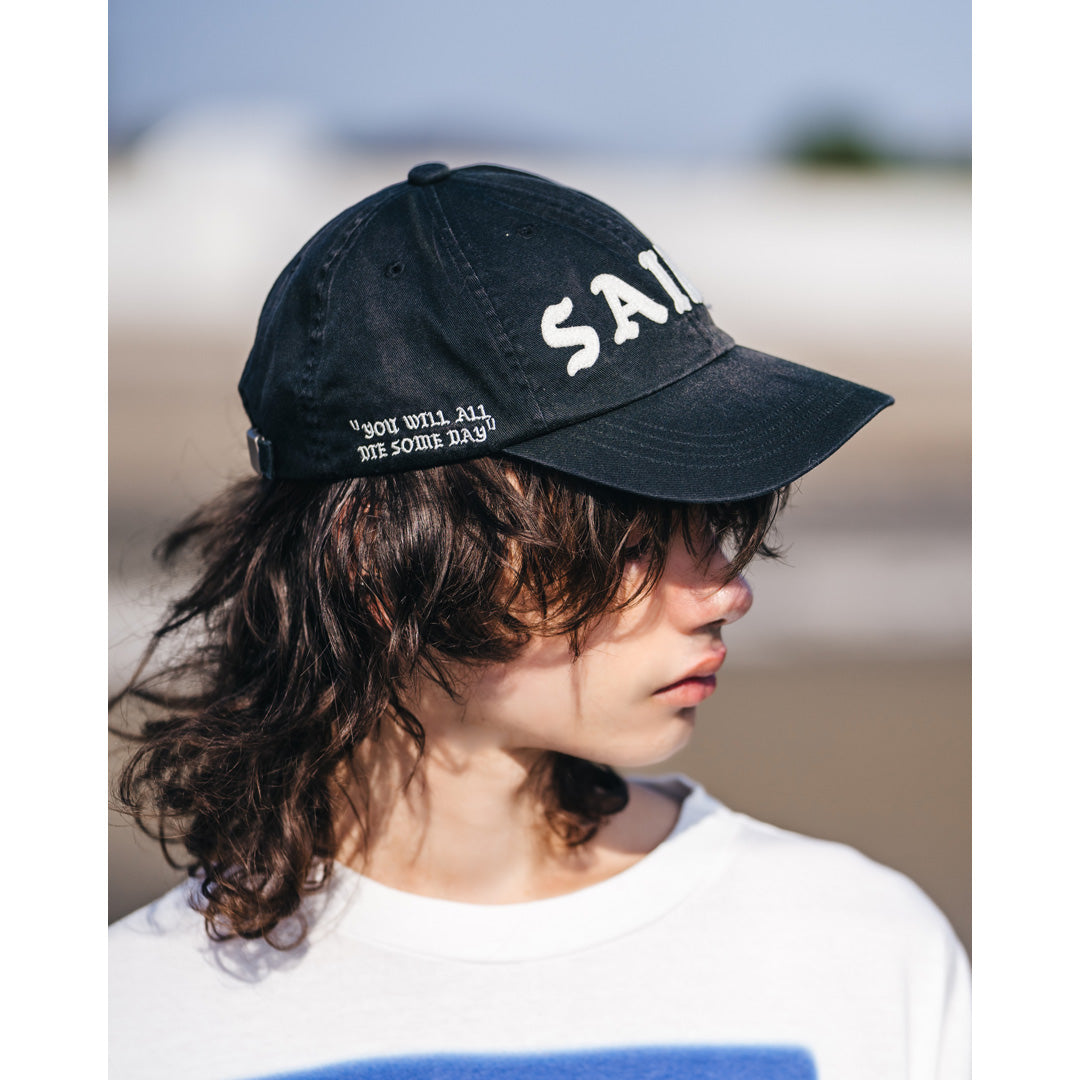 6 PANEL CAP SAINT BLACK