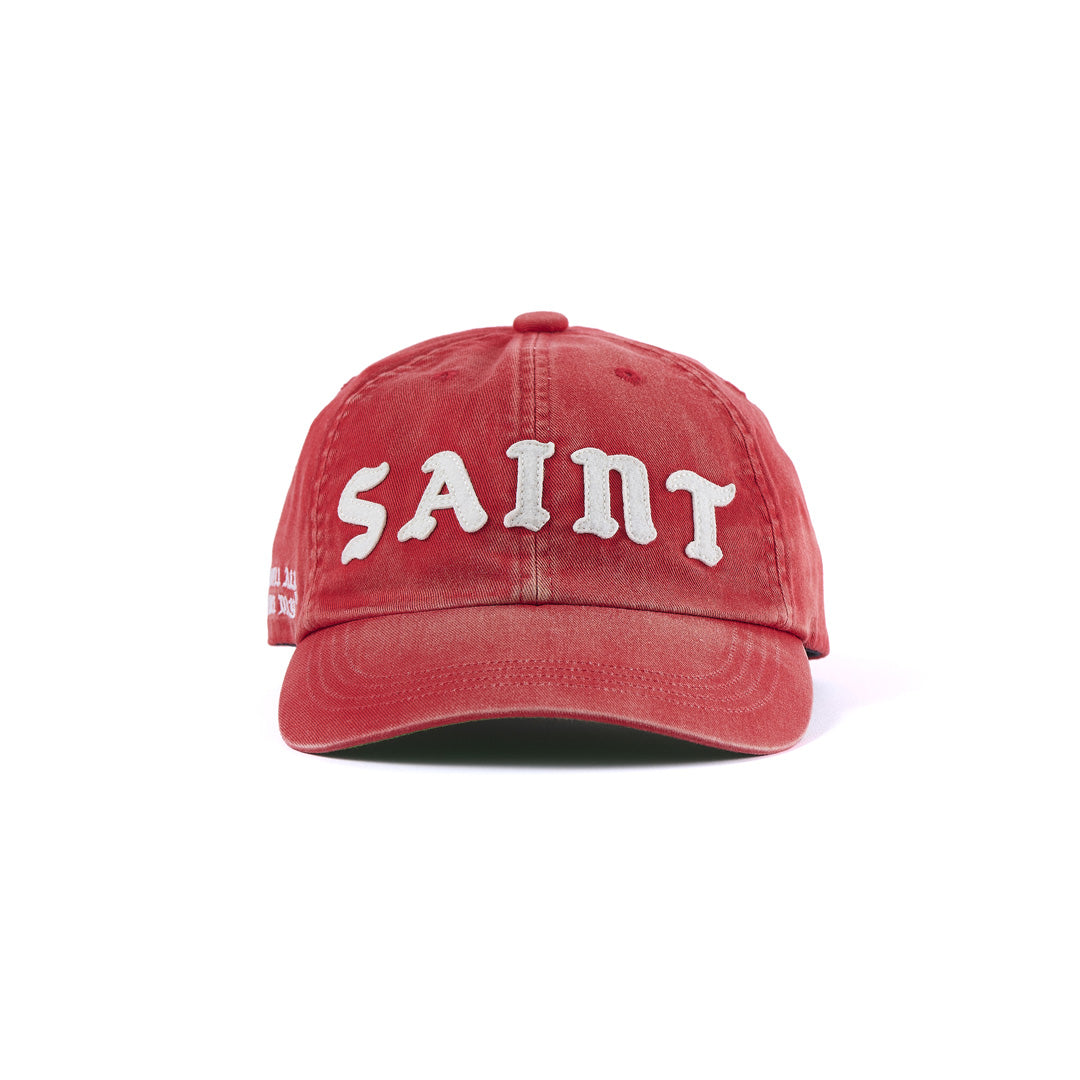 6 PANEL CAP SAINT RED