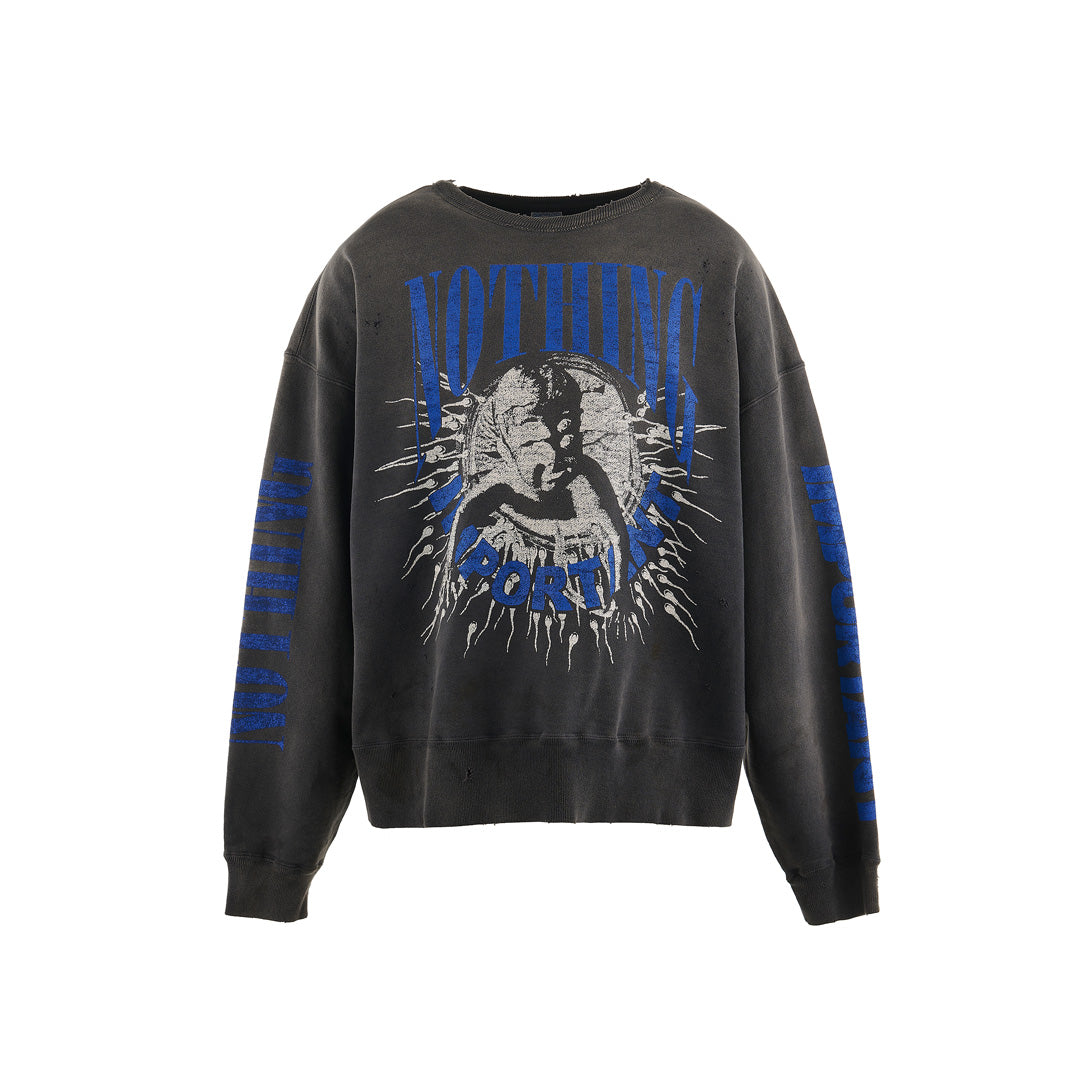 SAINT Mxxxxxx X Kosuke Kawamura CREW SWEAT NOTHING IMP