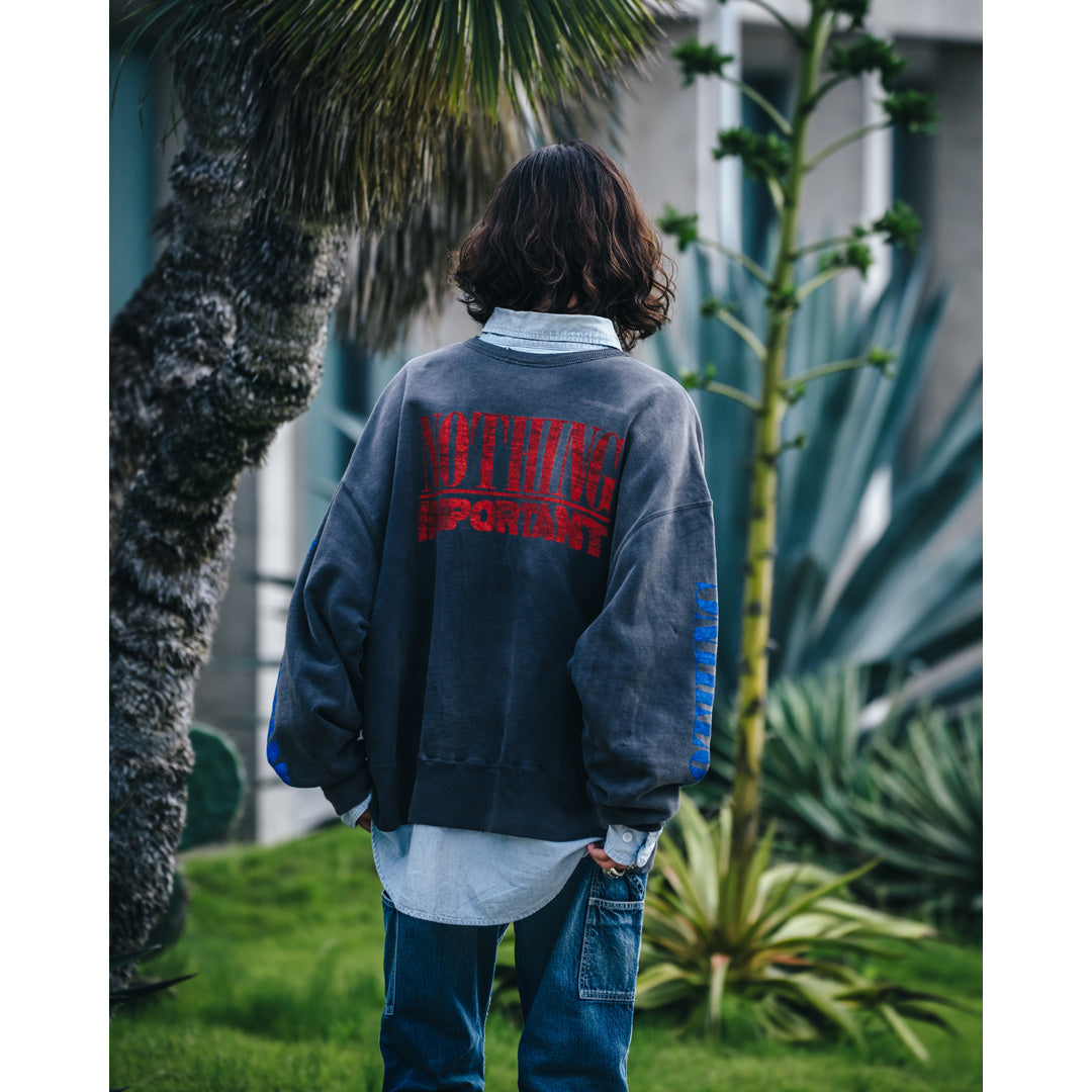 SAINT Mxxxxxx X Kosuke Kawamura CREW SWEAT NOTHING IMP