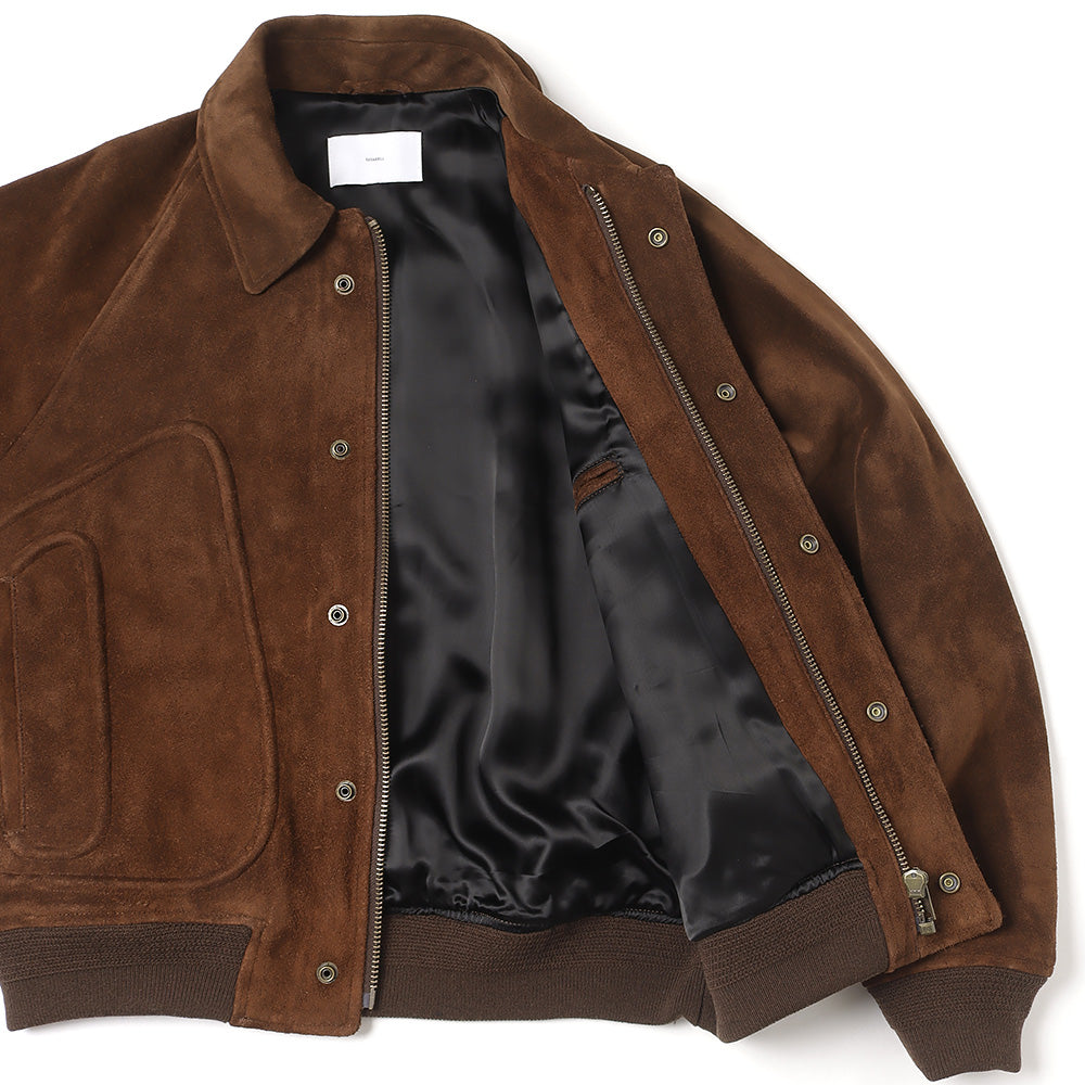 SUEDE PIPING LEATHER BLOUSON