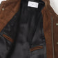 SUEDE PIPING LEATHER BLOUSON