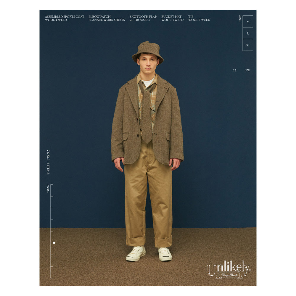 Unlikely(アンライクリー) Unlikely Tie Wool Tweed U23F-43-0002