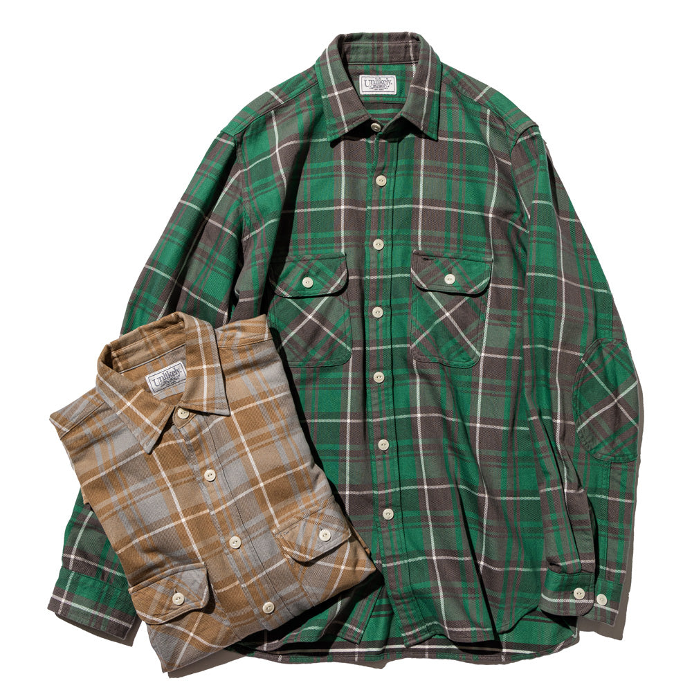 Unlikely(アンライクリー) Unlikely Elbow Patch Flannel Work Shirts U23F-11-0002 ( U23F-11-0002) | Unlikely / シャツ (MEN) | Unlikely正規取扱店DIVERSE