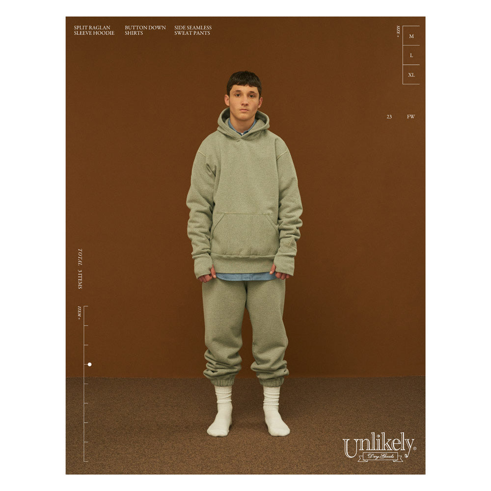 Unlikely(アンライクリー) Unlikely Side Seamless Sweat Pants U23F