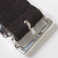 Square Narrow Buckle Belt -Brown Suede-