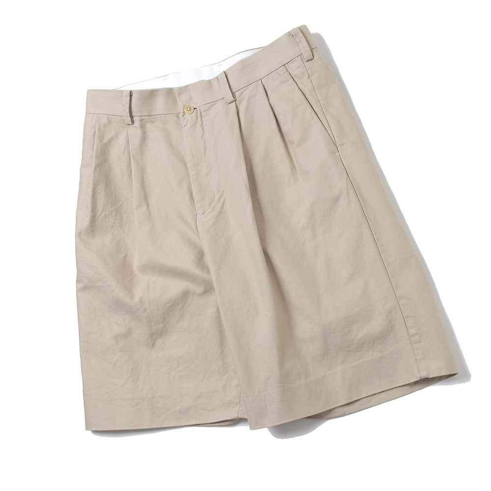 YAECA(ヤエカ)】13643 two tuck shorts (13643) | YAECA / ショート
