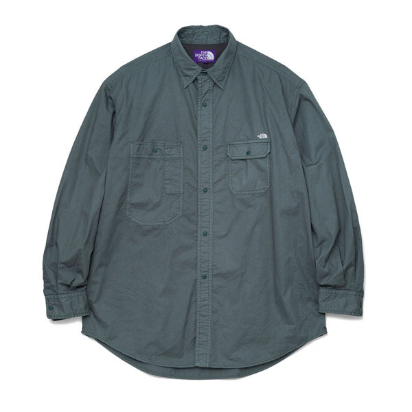 Lightweight Twill Big Work Shirt (NT3304N) | THE NORTH FACE PURPLE