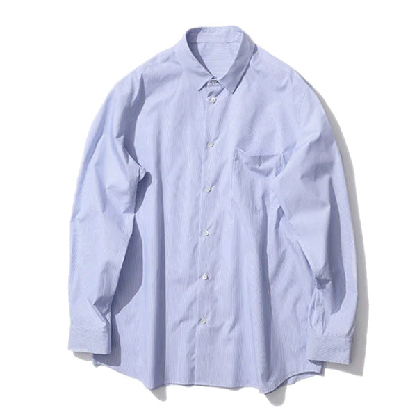 GIZA STRIPE STANDARD SHIRT (BLAGSM1001) | ATON / シャツ (MEN